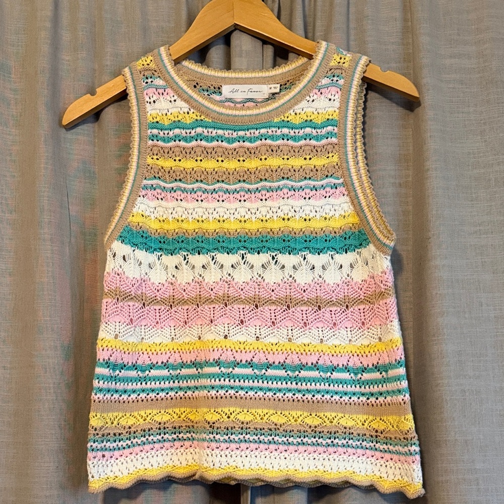 All in Favor Multicolor Knit Sweater